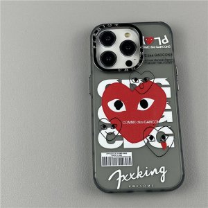 【2022新作】人気新品 ブランド コムデギャルソン CDG PLAY 携帯電話 ケース iPhone 14/14 Plus/14 Pro/14 Pro Max/13/13 Pro/13 Pro Max/12/12 Pro/12 Pro Max/11 PRO MAX スマホケース ケース シリコーン素材 [#case20221218