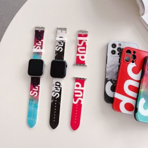 人気 Supreme / シュプリーム Apple Watch Series 1/2/3/4/5/6/7/SE/Ultra バンド 腕時計交換バンド 38mm/40mm/41mm/42mm/44mm/45mm/49mm 男女兼用[#case2023091114]