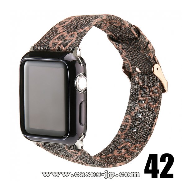 大人気新品 GUCCI / グッチ Apple Watch Series 1/2/3/4/5 バンド 腕時計交換バンド 男女兼用[#case2021030318]